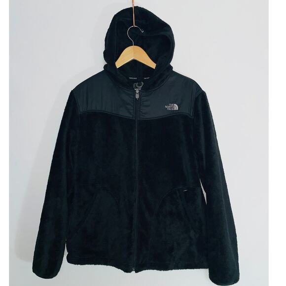 The North Face Plush Fleece Full Zip Jacket - Women's Size XL - Attached Hood - Picture 1 of 11